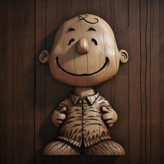 Characters (charlie brown 4, HERO_4368) 3D models for cnc